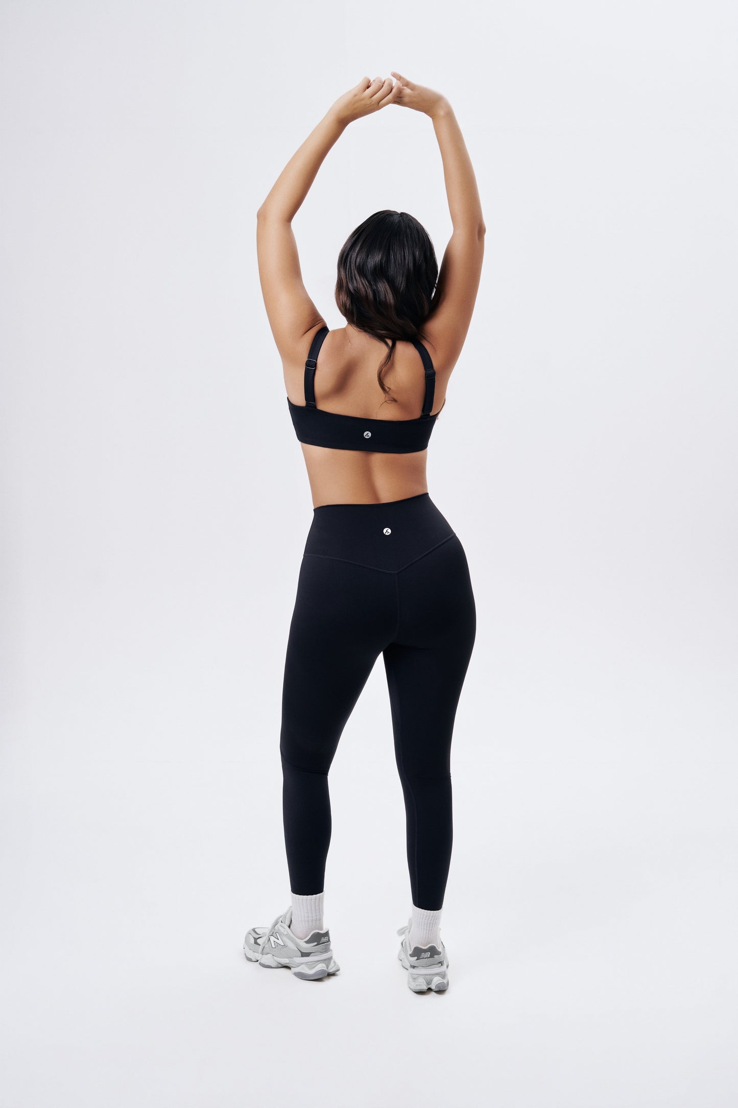 Hope Adjustable Strap Sports Bra | Minimal Black Workout Top for Pilates, Yoga & Everyday Wear