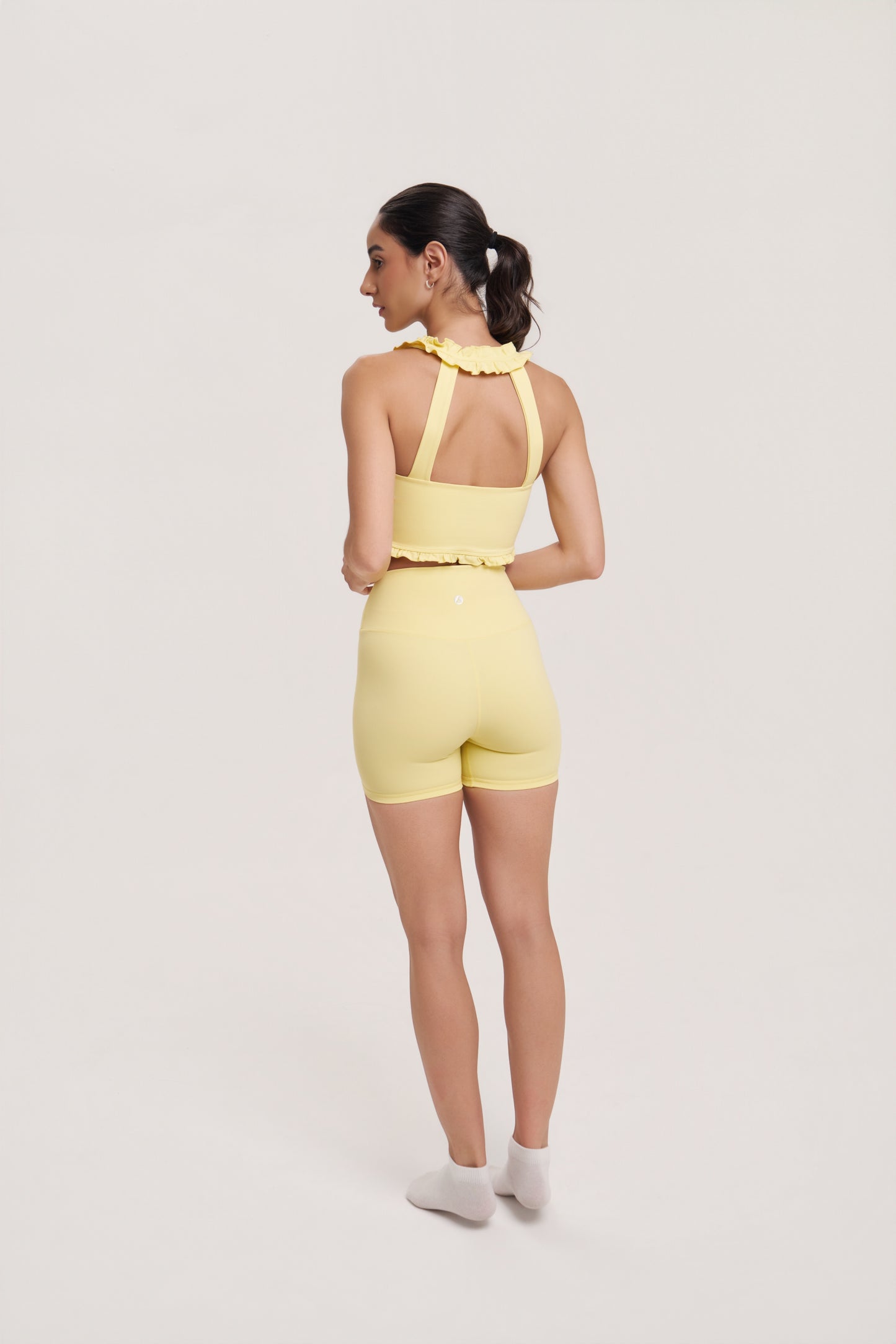 Nemesis Ruffle Sports Bra for Women | Stylish Workout & Gym Top