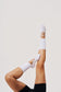 Reformer Pilates Grip Socks with Ruched Strap | Non-Slip