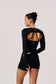 Ziva Women's Long Sleeve Workout Shrug in Black | Versatile Gym & Yoga Cover-Up