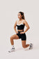 Artemis Women's Underwire Sports Bra | High - Support Corset Style with Twist - Back - SABEL
