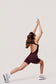 Freya Women's Backless Workout Jumpsuit | Colorblock Activewear Bodysuit - SABEL