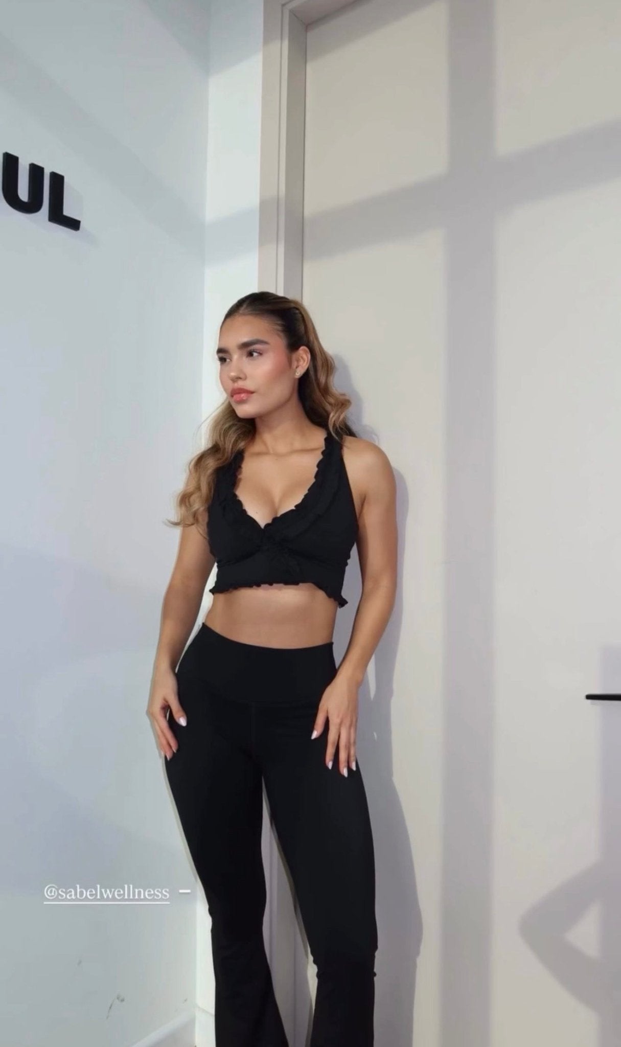 Nemesis Ruffle Sports Bra for Women | Stylish Workout & Gym Top - SABEL