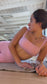 Sculpting Workout Set with Adjustable Strap Bra and Leggings
