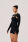 Ziva Women's Long Sleeve Workout Shrug in Black | Versatile Gym & Yoga Cover - Up - SABEL